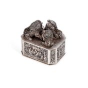 A CHINESE SILVER BOX