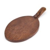 ROBERT THOMPSON OF KILBURN A VINTAGE MOUSEMAN OAK CHEESEBOARD