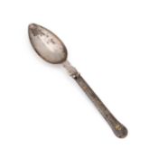 AN EARLY 19TH CENTURY AUSTRIAN SILVER TRAVELLING SPOON