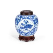A CHINESE BLUE AND WHITE 'HUNDRED ANTIQUES' JAR KANGXI (1662-1722)