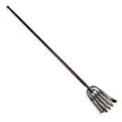 A 19TH CENTURY IRON EEL FORK