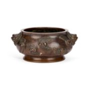 A LARGE CHINESE BRONZE CENSER