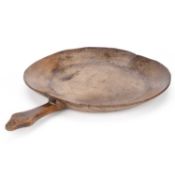 A TREEN DISH 18TH/ 19TH CENTURY