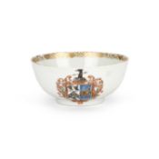 A CHINESE ARMORIAL PORCELAIN BOWL CIRCA 1740