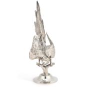 A SPANISH SILVER MODEL OF A MACAW PARROT