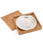 A CHINESE SILVER DISH