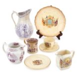 A COLLECTION OF ROYAL COMMEMORATIVE CERAMICS