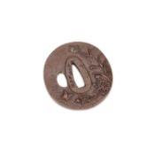 A JAPANESE BRONZE TSUBA