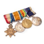 A FIRST WORLD WAR TRIO AND ROYAL NAVY LONG SERVICE AND GOOD CONDUCT (L.S.G.C) MEDAL GROUP