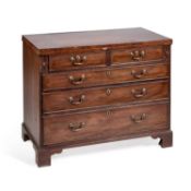 A GEORGE III MAHOGANY BACHELOR'S CHEST