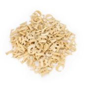 A COLLECTION OF CARVED BONE ALPHABET LETTERS