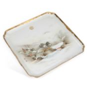 A JAPANESE KUTANI PORCELAIN TRAY MEIJI PERIOD