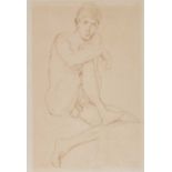 DUNCAN GRANT (BLOOMSBURY GROUP 1885-1978) MALE NUDE