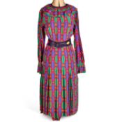AN YVES SAINT LAURENT RIVE GAUCHE DRESS AND RIVE GAUCHE BELT