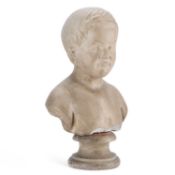AN ENGLISH SCHOOL PORTRAIT BUST OF A CHILD 19TH CENTURY