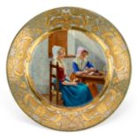 A DRESDEN PORCELAIN PLATE 20TH CENTURY