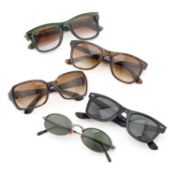 FIVE PAIRS OF RAY-BAN SUNGLASSES