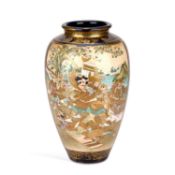 A LARGE JAPANESE SATSUMA VASE EARLY 20TH CENTURY