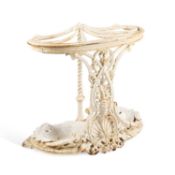 A LATE 19TH CENTURY COALBROOKDALE CAST IRON STICK STAND