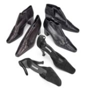 TWO PAIRS OF MASSIMO SCOLARO 'MR ELF' SHOES AND A PAIR OF PHILIPPE MODEL HEELS
