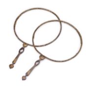 A PAIR OF CHINESE LACQUER FACE SCREENS PROBABLY 18TH CENTURY