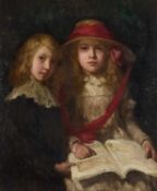 WILLIAM CAVE DAY (1862-1924) DOUBLE PORTRAIT OF TWO GIRLS