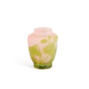 AN EMILE GALLÉ CAMEO GLASS MINIATURE VASE