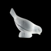 A LALIQUE 'MOINEAU' PAPERWEIGHT