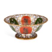 A MASON’S PATENT IRONSTONE CHINA POLYCHROME AND GILT ENAMELLED LOBED BOWL MID-19TH CENTURY