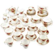 A ROYAL ALBERT 'OLD COUNTRY ROSES' TEA SERVICE