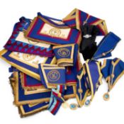 A COLLECTION OF MASONIC REGALIA AND JEWELS