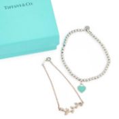 TWO TIFFANY & CO SILVER BRACELETS