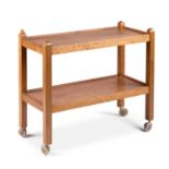 ROBERT THOMPSON OF KILBURN A MOUSEMAN OAK TEA TROLLEY
