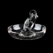 RENÉ LALIQUE (FRENCH, 1860-1945), 'CANARD', A CENDRIER DESIGNED 1925