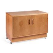 G PLAN A TEAK TWO-DOOR LOW CABINET