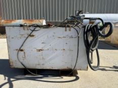 100 Gallon White Slip Fuel Tank w/ Electric Pump