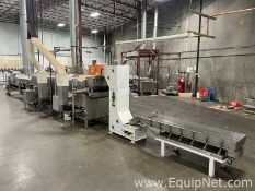 Heat And Control Nut Frying Line With Vibratory Conveyor, Bucket Conveyor, Fryer, Cooling Tunnel