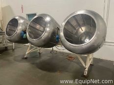 Three Conventional Coating Pans Station Groen