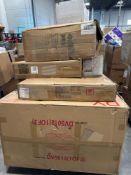 sofa, rolled mattress, and misc