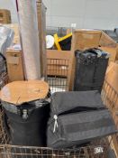 Rug, miscellaneous furniture, hard travel, case, canopy? & More.