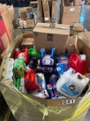 mega laundry lot, detergents, stainfighter, pads, bacon strips, shampoos, Ziploc baggies, and much m