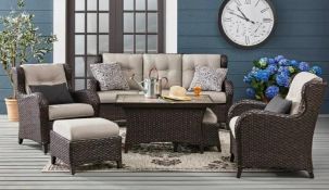 Heritage collection six piece deep seating set in Dove