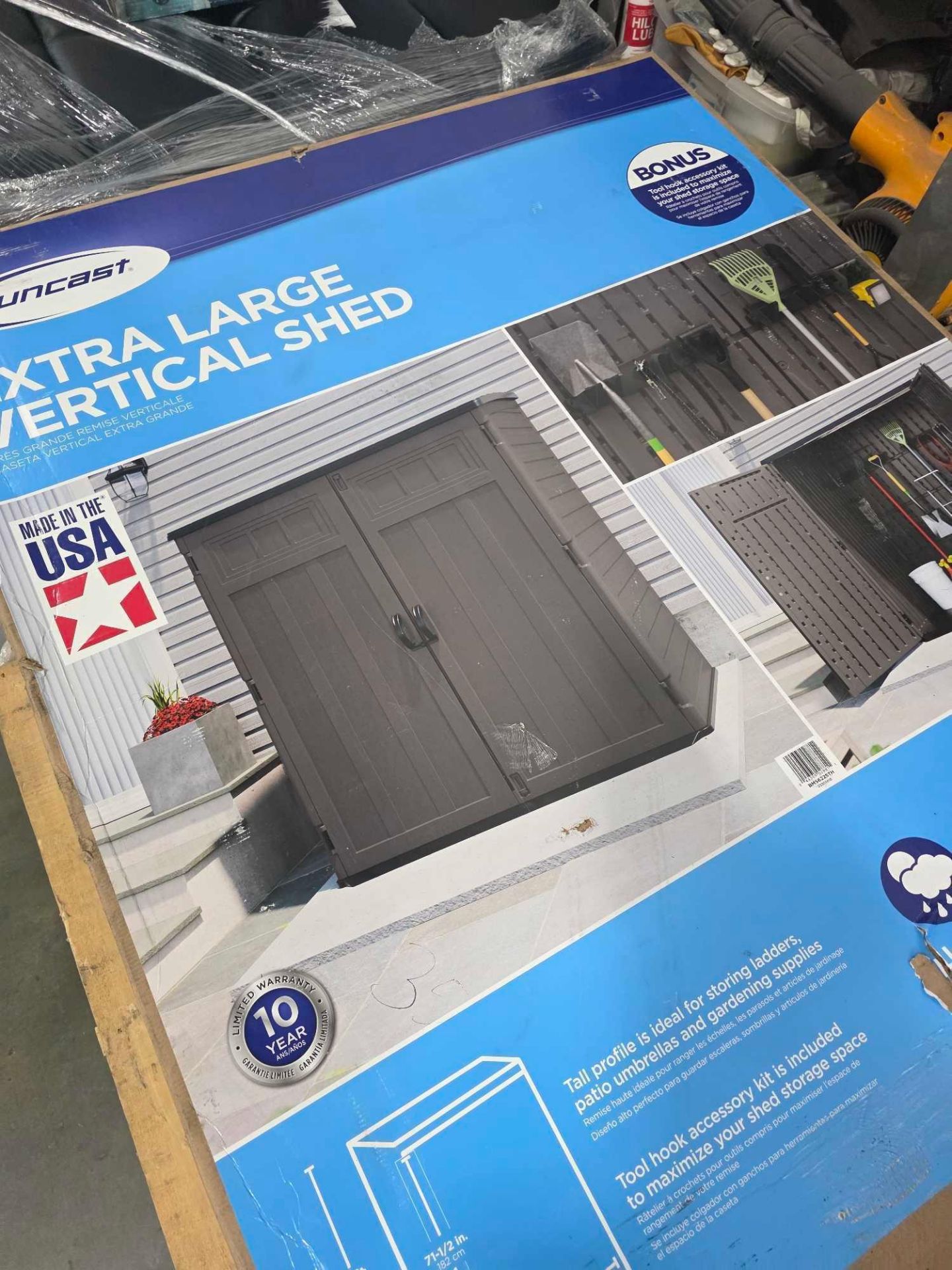 Suncast extra large vertical shed