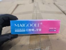 Pallet of MAIGOOLE chewing gum toothpaste approximately 2900 units