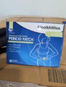 Pallet of menstrual pain relief period patches proximately 2088 packs of 10 each