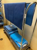 Rolling rack with sterilization wraps