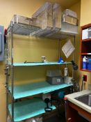 Contents of the room including rolling rack