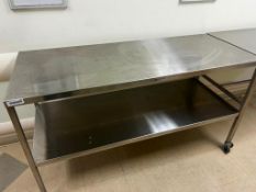Stainless Steel Rolling Table, 5 ft. long