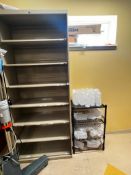 Metal Cabinet and Shelf w/ supplies