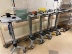 Five Ergotronl Neoflex Rolling Workspace Cart